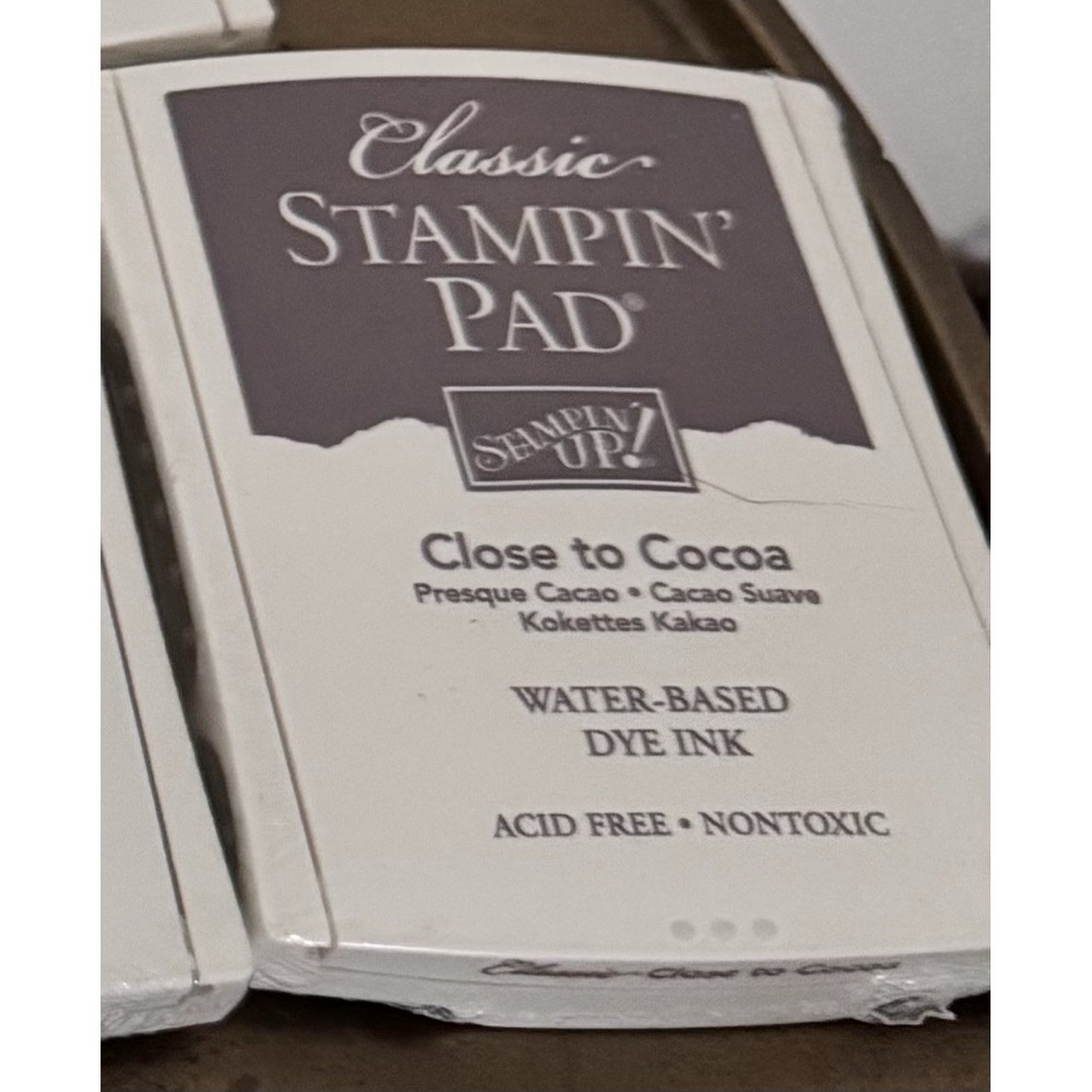 Stampin Up Ink Pad Close To Cocoa Brown Natural Acid Free Stamps Retired Sealed